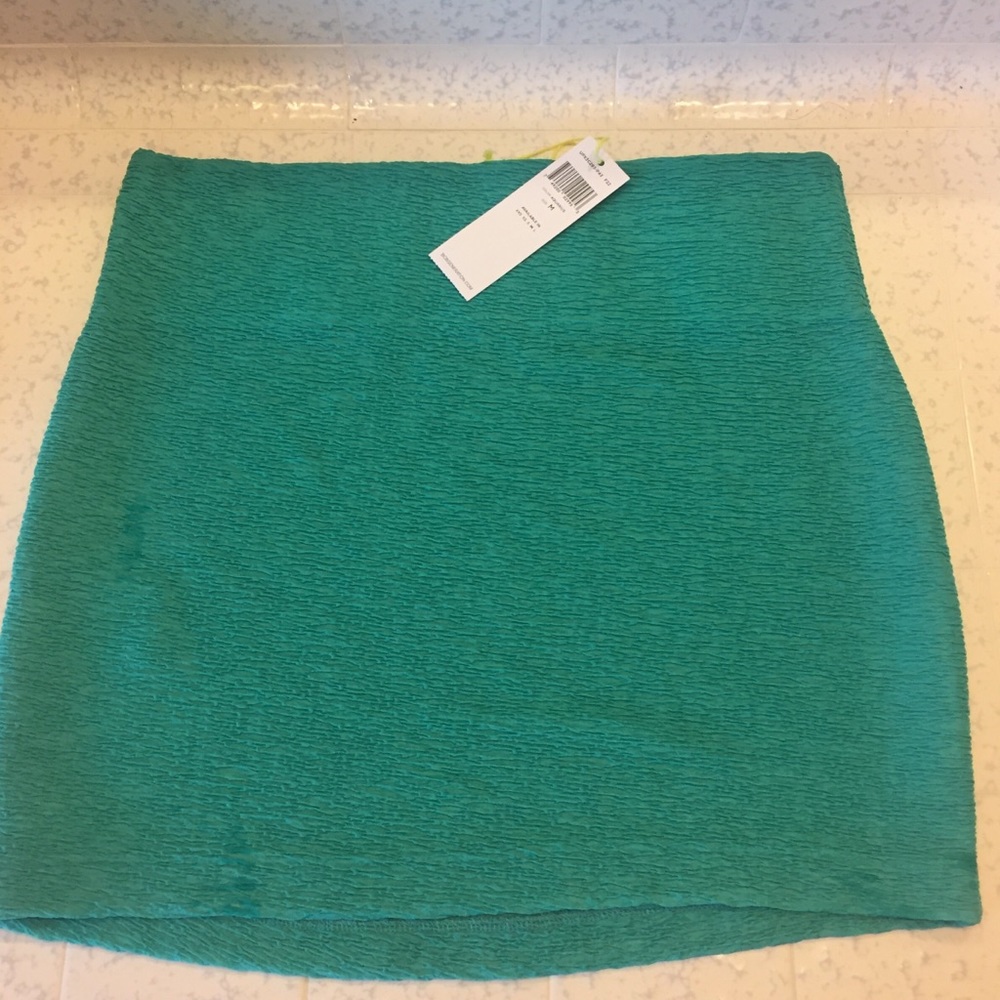 BCBGeneration aqua colored mini skirt
